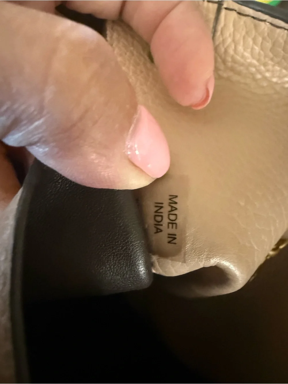 Tory Burch Pebble Leather Tassel Tote in Neutral Taupe